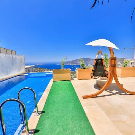 2 Bedrooms With Sea View Private Pool And Jacuzzi At קס
